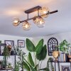 Chehalis lampa sufitowa, kula świetlna bursztynowy, przezroczysty, 5-punktowe
