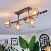Chehalis lampa sufitowa, kula świetlna bursztynowy, przezroczysty, 5-punktowe