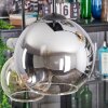 Koyoto lampa wisząca, kula świetlna, lampa wisząca bursztynowy, przezroczysty, przydymiony, 6-punktowe