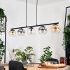 Koyoto lampa wisząca, kula świetlna, lampa wisząca bursztynowy, przezroczysty, przydymiony, 5-punktowe