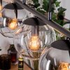 Koyoto lampa wisząca, kula świetlna, lampa wisząca bursztynowy, przezroczysty, przydymiony, 5-punktowe