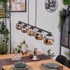 Ripoll Lampa wisząca, Kula świetlna, Lampa wisząca Chrom, Przydymiony, 5-punktowe