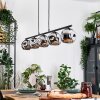 Ripoll Lampa wisząca, Kula świetlna, Lampa wisząca Chrom, Przydymiony, 5-punktowe