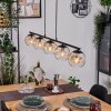 Ripoll lampa wisząca, kula świetlna, lampa wisząca bursztynowy, przezroczysty, 5-punktowe