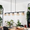 Ripoll lampa wisząca, kula świetlna, lampa wisząca bursztynowy, przezroczysty, 5-punktowe