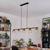 Ripoll lampa wisząca, kula świetlna, lampa wisząca bursztynowy, przezroczysty, 5-punktowe
