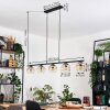 Ripoll lampa wisząca, kula świetlna, lampa wisząca bursztynowy, przezroczysty, 5-punktowe
