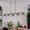 Ripoll Lampa wisząca, Kula świetlna, Lampa wisząca Przezroczysty, Przydymiony, 5-punktowe