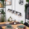 Ripoll Lampa wisząca, Kula świetlna, Lampa wisząca Przezroczysty, Przydymiony, 5-punktowe