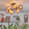 Ripoll lampa sufitowa, kula świetlna bursztynowy, 8-punktowe