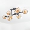 Ripoll lampa sufitowa, kula świetlna bursztynowy, 8-punktowe
