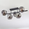 Ripoll Lampa sufitowa, Kula świetlna Przydymiony, 5-punktowe