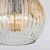 Ripoll lampa sufitowa, kula świetlna bursztynowy, przezroczysty, przydymiony, 5-punktowe