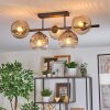 Ripoll Lampa sufitowa, Kula świetlna W kolorze bursztynu, Przezroczysty, Przydymiony, 5-punktowe