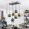 Koyoto Lampa wisząca, Kula świetlna, Lampa wisząca Niebeieski, Złoty, Zielony, 6-punktowe