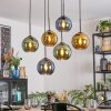 Koyoto Lampa wisząca, Kula świetlna, Lampa wisząca Niebeieski, Złoty, Zielony, 6-punktowe