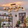 Koyoto lampa sufitowa, kula świetlna złoty, czarny, 10-punktowe