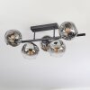 Ripoll Lampa sufitowa, Kula świetlna Chrom, Przezroczysty, Przydymiony, 5-punktowe