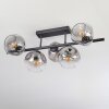 Ripoll Lampa sufitowa, Kula świetlna Przezroczysty, Przydymiony, 5-punktowe