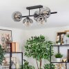 Ripoll Lampa sufitowa, Kula świetlna Przezroczysty, Przydymiony, 5-punktowe