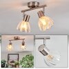 Saire Lampa sufitowa, Spot sufitowy Chrom, Nikiel matowy, 2-punktowe