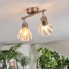 Saire Lampa sufitowa, Spot sufitowy Chrom, Nikiel matowy, 2-punktowe