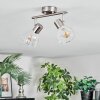 Saire Lampa sufitowa, Spot sufitowy Chrom, Nikiel matowy, 2-punktowe