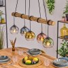 Koyoto Lampa wisząca, Kula świetlna, Lampa wisząca Ecru, Czarny, 5-punktowe