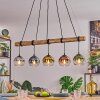Koyoto lampa wisząca, kula świetlna, lampa wisząca kolory naturalne, czarny, 5-punktowe