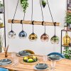 Koyoto lampa wisząca, kula świetlna, lampa wisząca kolory naturalne, czarny, 5-punktowe