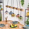 Koyoto lampa wisząca, kula świetlna, lampa wisząca kolory naturalne, czarny, 5-punktowe