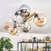 Koyoto Lampa sufitowa, Kula świetlna Złoty, Czarny, 10-punktowe