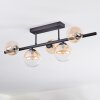 Chehalis lampa sufitowa, kula świetlna bursztynowy, przezroczysty, 5-punktowe