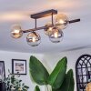 Chehalis Lampa sufitowa, Kula świetlna W kolorze bursztynu, Przezroczysty, Przydymiony, 5-punktowe