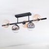Chehalis Lampa sufitowa, Kula świetlna W kolorze bursztynu, Przezroczysty, Przydymiony, 5-punktowe