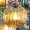 Koyoto lampa wisząca, kula świetlna, lampa wisząca niebeieski, zielony, miedziany, 6-punktowe