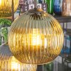 Koyoto Lampa wisząca, Kula świetlna, Lampa wisząca Niebeieski, Złoty, Zielony, 6-punktowe