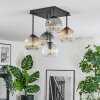 Ripoll lampa sufitowa, kula świetlna bursztynowy, przezroczysty, przydymiony, 5-punktowe
