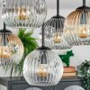 Ripoll lampa sufitowa, kula świetlna bursztynowy, przezroczysty, przydymiony, 5-punktowe