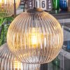 Koyoto lampa wisząca, kula świetlna, lampa wisząca bursztynowy, przezroczysty, przydymiony, 6-punktowe