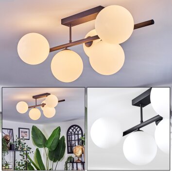 Chehalis Lampa sufitowa, Kula świetlna Biały, 5-punktowe Chehalis Lampa sufitowa, Kula świetlna Biały, 5-punktowe