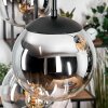 Gastor lampa wisząca, kula świetlna, lampa wisząca bursztynowy, chrom, przezroczysty, przydymiony, 6-punktowe