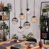 Gastor lampa wisząca, kula świetlna, lampa wisząca bursztynowy, przezroczysty, przydymiony, 6-punktowe