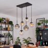 Gastor lampa wisząca, kula świetlna, lampa wisząca bursztynowy, przezroczysty, przydymiony, 6-punktowe