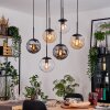 Gastor lampa wisząca, kula świetlna, lampa wisząca bursztynowy, przezroczysty, przydymiony, 6-punktowe