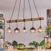 Koyoto lampa wisząca, kula świetlna, lampa wisząca kolory naturalne, czarny, 5-punktowe