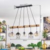 Koyoto lampa wisząca, kula świetlna, lampa wisząca kolory naturalne, czarny, 5-punktowe