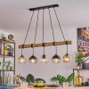 Koyoto lampa wisząca, kula świetlna, lampa wisząca kolory naturalne, czarny, 5-punktowe
