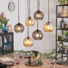 Koyoto lampa wisząca, kula świetlna, lampa wisząca bursztynowy, przydymiony, 6-punktowe
