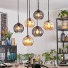 Koyoto lampa wisząca, kula świetlna, lampa wisząca bursztynowy, przydymiony, 6-punktowe